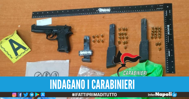 Scoperto arsenale a Sant’Antonio Abate: armi nascoste in uno zaino