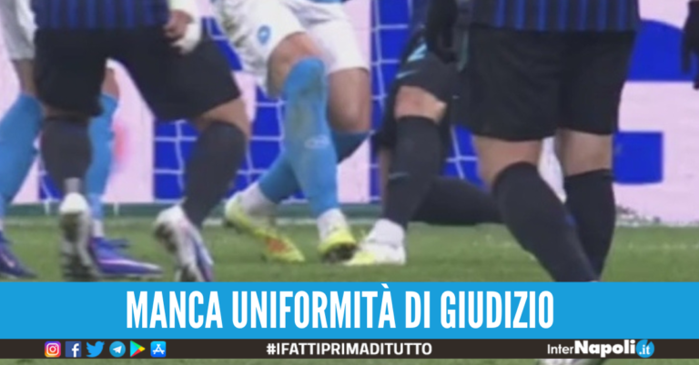 Due pesi e due misure, perché il rigore all’Inter ha fatto infuriare il Napoli