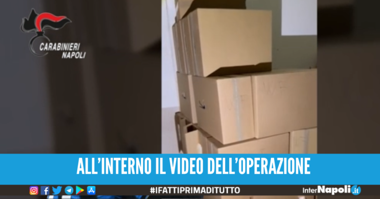 Casoria, maxi sequestro di sigarette di contrabbando: 2 tonnellate e mezzo in un deposito