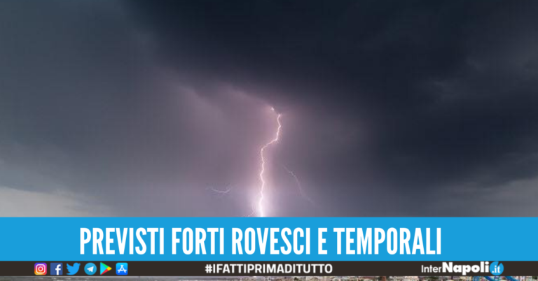 Oggi allerta meteo in Campania, quali sono le zone interessate