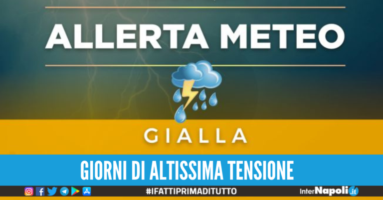 Oggi è allerta meteo gialla, quali sono i divieti imposti a Napoli fino alle 15