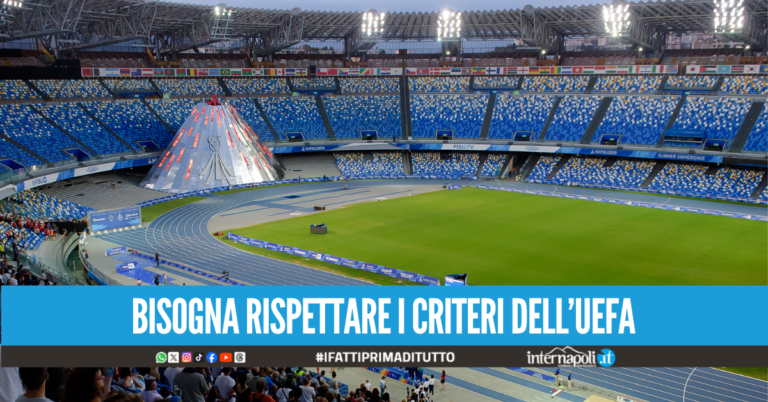 Napoli verso Euro 2032, il restyling dello stadio Maradona sposta la pista d'atletica a Bagnoli