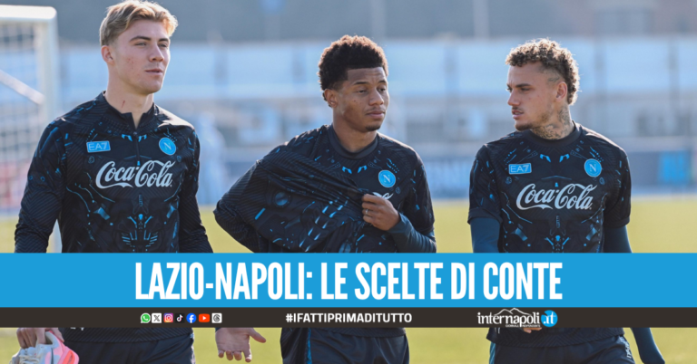 Lazio-Napoli: Conte conferma il 3-4-3, ancora panchina per un big in difesa
