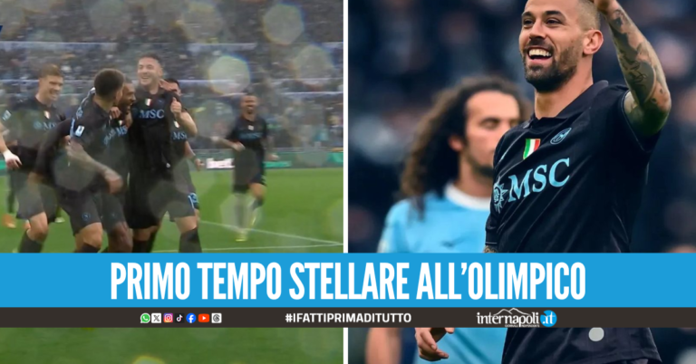 Lazio-Napoli: uno straripante Politano trascina gli azzurri nel primo tempo