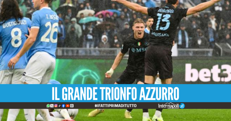 Lazio-Napoli: gli azzurri sbancano l’Olimpico grazie ad un grandissimo primo tempo