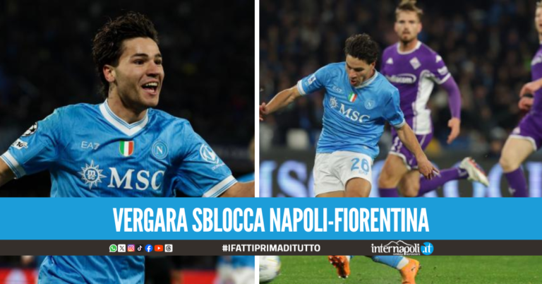 Napoli-Fiorentina: Vergara sblocca il match facendo impazzire il Maradona