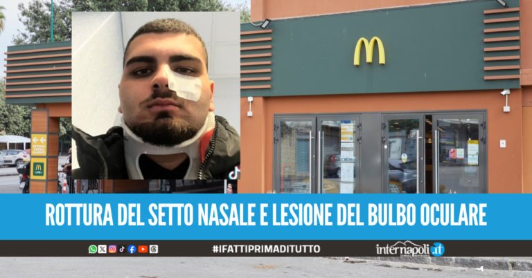 Vigilante del McDonald’s aggredito barbaramente a Miano