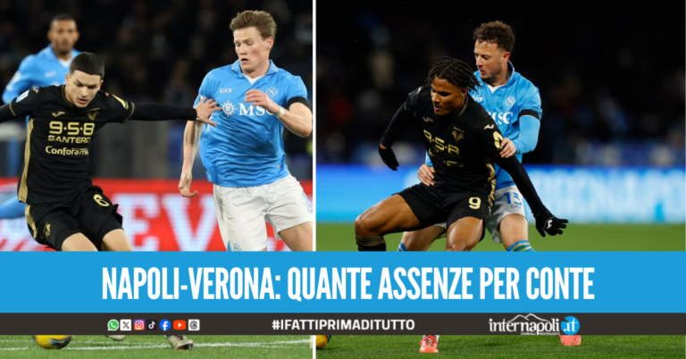 Napoli-Verona: Conte vara il turnover, tante novità nella formazione ufficiale
