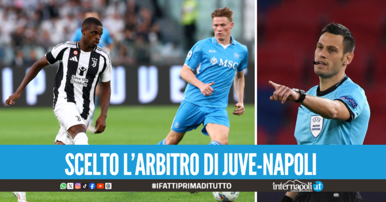 Juventus-Napoli: Mariani dirigerà il match, al VAR ci sarà Doveri