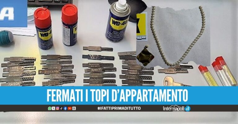 Furto in casa casa a Salerno, presi gli specialisti del grimaldello