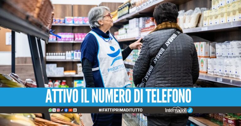 Aumento della povertà a Napoli, spese gratis nei market solidali
