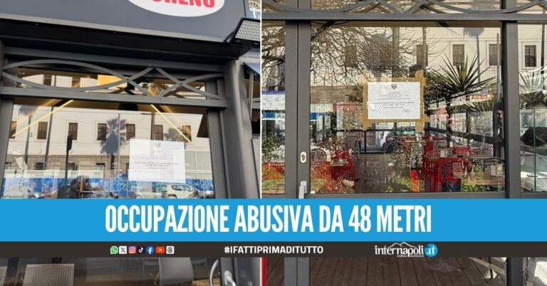Tavolini illegali a Napoli, sequestrati i dehors dei bar