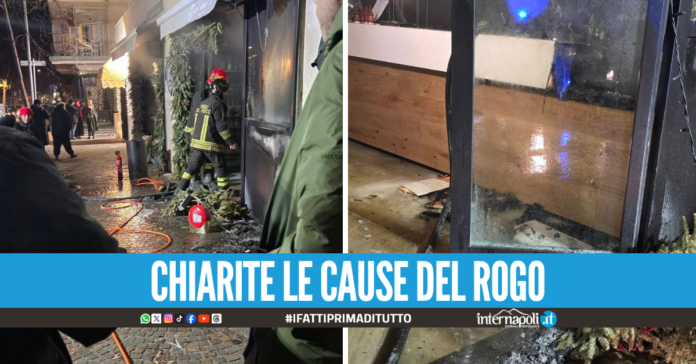 Incendio pizzeria Raf Bonetta al Vomero: Cause legate ai fuochi d'artificio