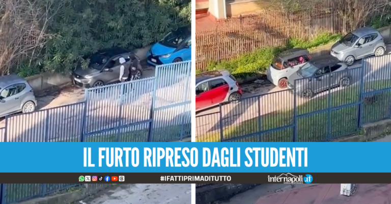 Ladri d'auto fuori al Liceo Vittorini, rubata la minicar in pochi secondi