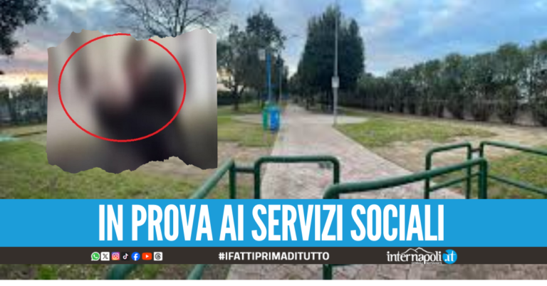 Massacrato di botte nella villa comunale a S. Antimo, identificati i due responsabili