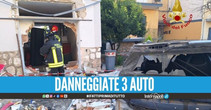 Paura a Marciansie, la forte esplosione sventra un garage