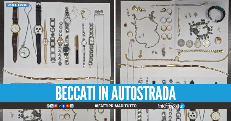 Portano via 15mila euro in oro a due anziani, arrestati truffatori napoletani in trasferta