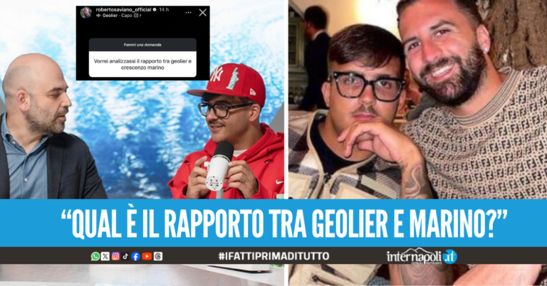 Saviano sul rapporto tra Geolier e Marino Connessioni umane, non criminali”