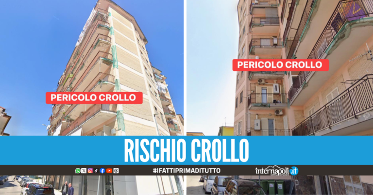 Sgomberati due palazzi ad Arzano, evacuate 36 famiglie