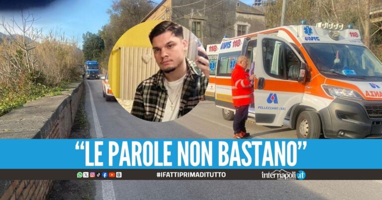 Tragedia nel Salernitano, Dario perde la vita nell'incidente