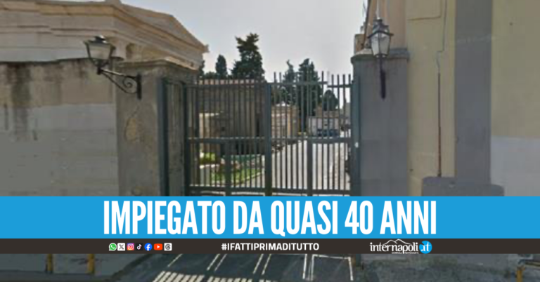 Assenteismo al cimitero di Napoli, impiegato condannato a un anno e 6 mesi