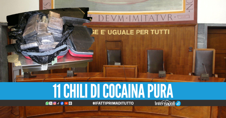 Cocaina nascosta nella valigia a Casoria, pena dimezzata in appello