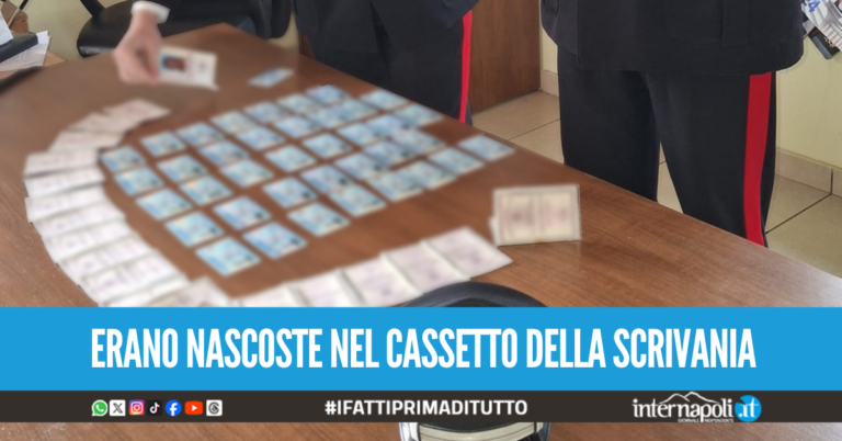 Centrale delle carte d'identità tarocche in casa, falsario scoperto a Varcaturo