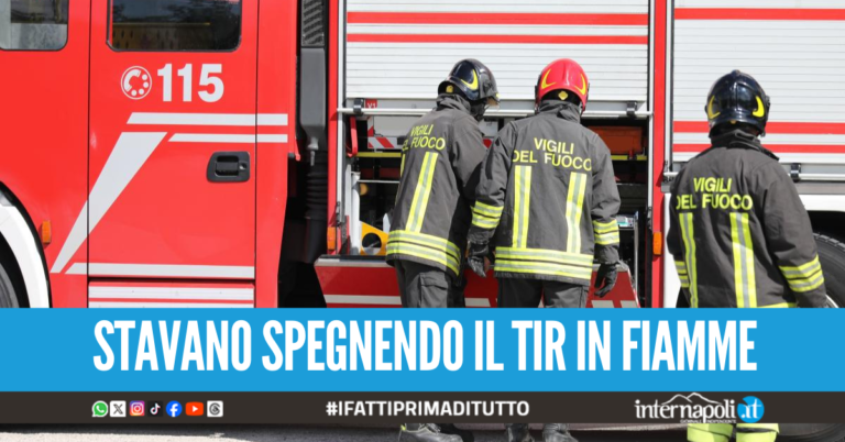 "Avete fatto tardi", vigili del fuoco aggrediti durante l'intervento nel Napoletano