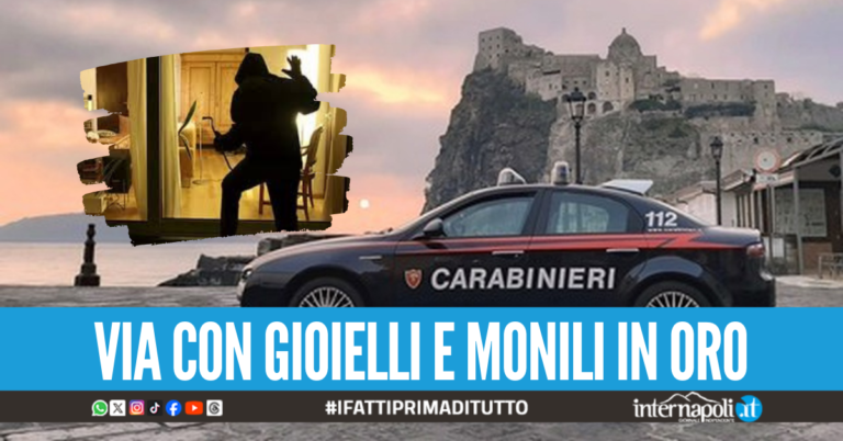 Anziano rapinato in casa a Ischia, chiuso a chiave nella stanza dai banditi durante il colpo