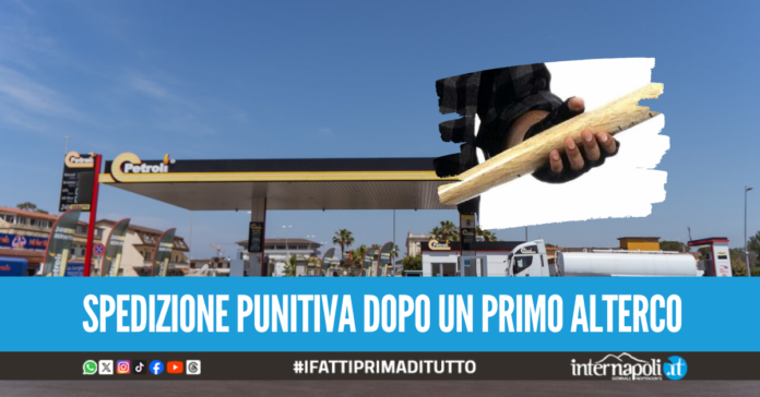 Violenza sulla Domiziana, investito e picchiato con la mazza da baseball nella pompa di benzina