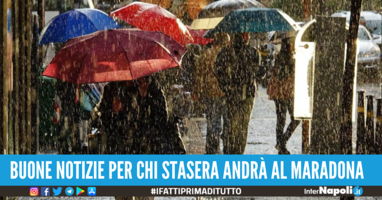 Temperature in calo e la pioggia non molla Napoli: il meteo di oggi