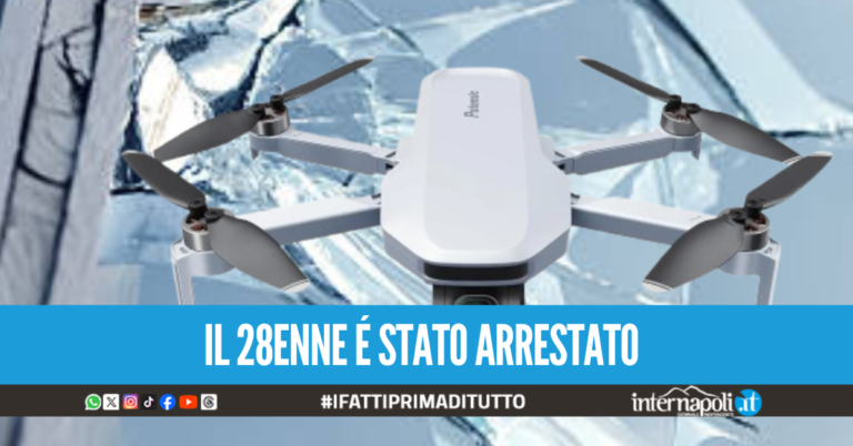 Napoli, drone si schianta contro una finestra: utilizzato per spiare l’ex