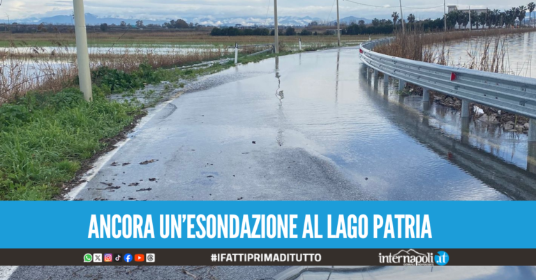 Maltempo, nuova esondazione per il Lago Patria