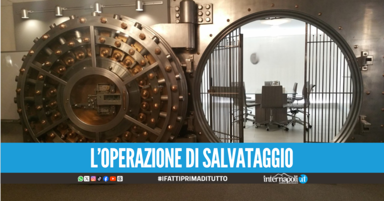 Uomo resta bloccato nel caveau di una banca tutta la notte: salvato dai vigili del fuoco dopo 9 ore