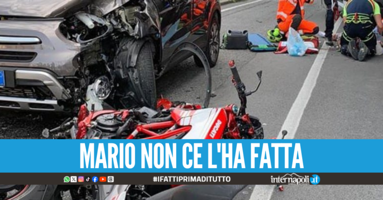 Incidente in via Ripuaria a Varcaturo, Mario muore sul colpo
