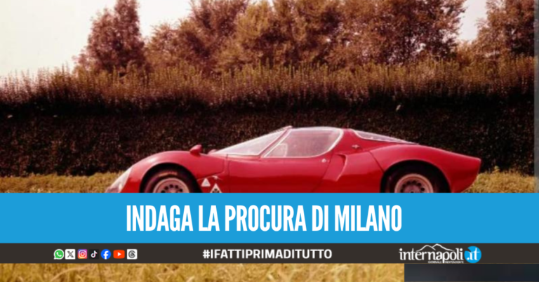 Alfa Romeo 33 Stradale da 30 milioni “ceduta” per 10 euro: indaga la Procura di Milano