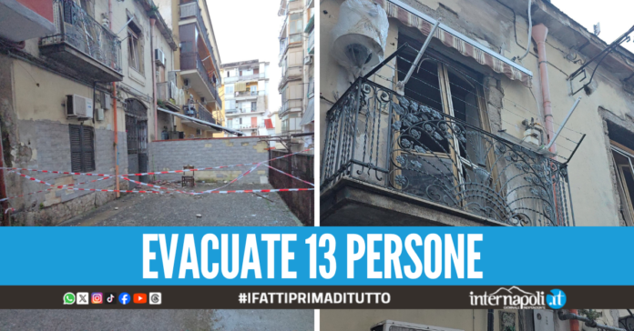 Esplode bombola di gas a Napoli, sventrato palazzo