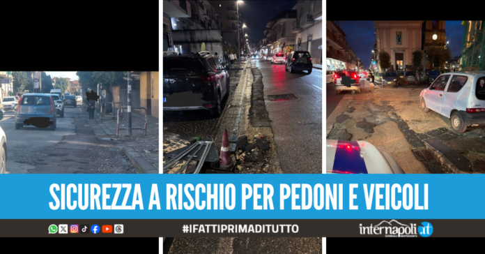 Strade di Giugliano distrutte dopo gli scavi per la fibra ottica, sanzionate cinque ditte