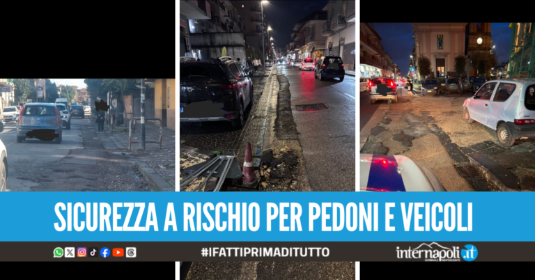 Strade di Giugliano distrutte dopo gli scavi per la fibra ottica, sanzionate cinque ditte