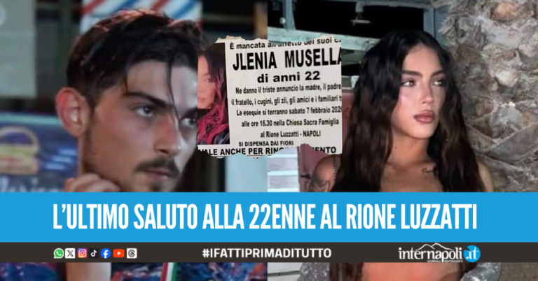 Funerali di Ylenia Musella tra lacrime e polemiche, sul manifesto funebre anche il nome del fratello