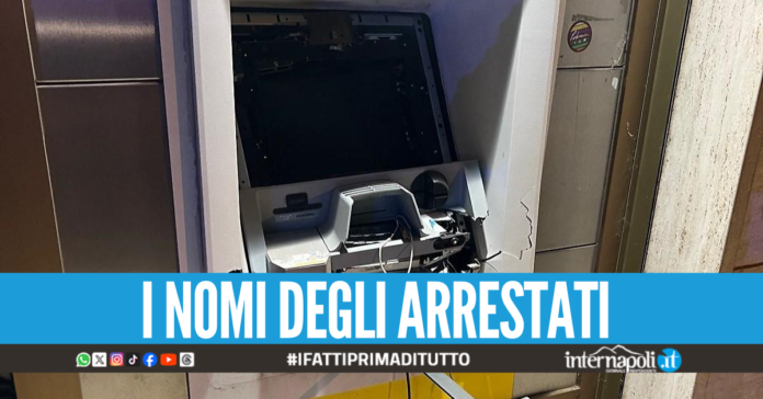 Assalto in banca a Giugliano, 5 arresti contro la 'banda della marmotta'