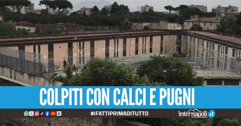 Aggressione choc nel carcere di Aversa, ingoia pile e picchia gli agenti