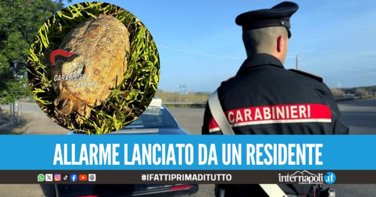 Paura nell'Agro Aversano, ritrovata granata della Seconda Guerra Monidiale 