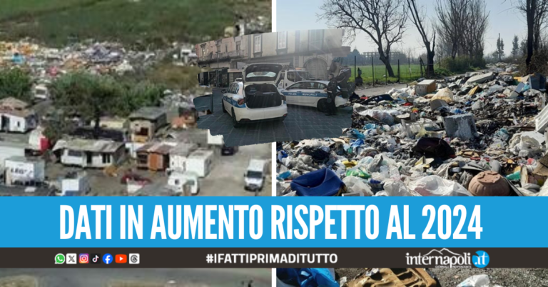 Lotta alla "Terra dei Fuochi" e abusivismo su lidi e campi ROM a Giugliano, il nuovo report della Polizia Municipale