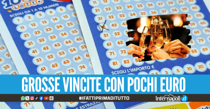 Napoli e Villaricca baciate dalla fortuna, vinti quasi 200mila euro tra Lotto e 10eLotto