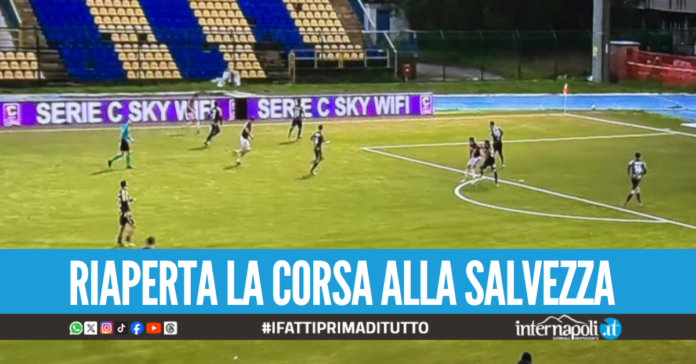 Il Giugliano fa il bis in casa, batte 3-1 il Trapani e si sgancia dall'ultimo posto