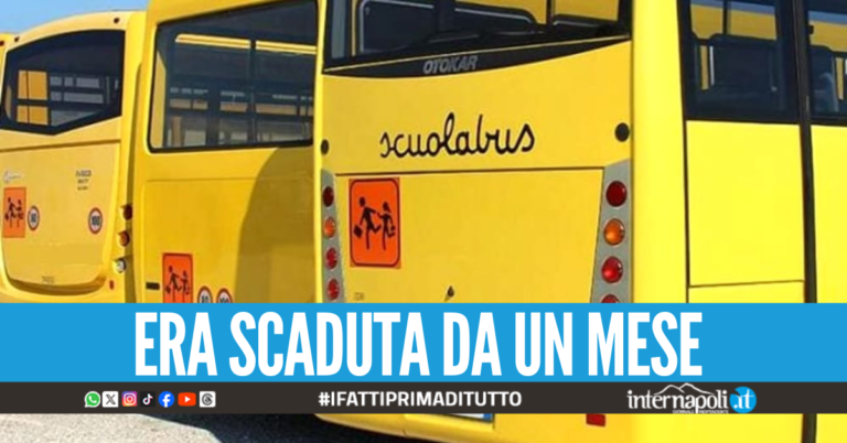 Scoperto scuolabus "fuorilegge" a Nola, era in giro senza assicurazione