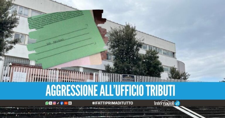 Follia ad Acerra per la cartella esattoriale, sferra una testata al dipendente dell’ufficio
