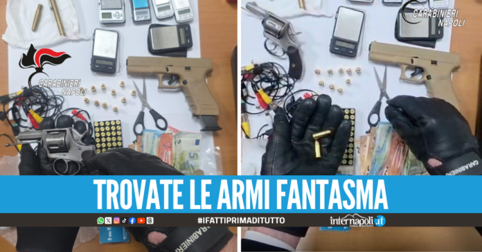 Droga, pistola artigianale e penna carica di proiettili: 35enne in manette a Caivano