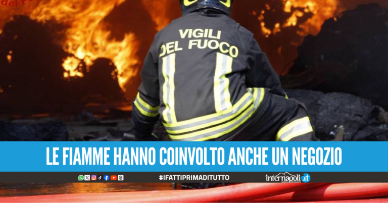 Follia a Portici, 15enni appiccano un incendio per gioco